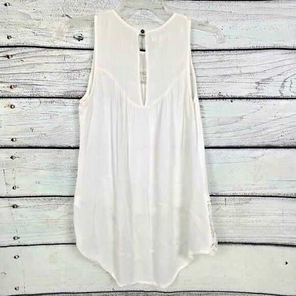 Maurices White Lace Trim Sleeveless Top XS - Picture 4 of 8